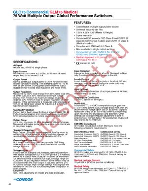 GLC75JG datasheet  